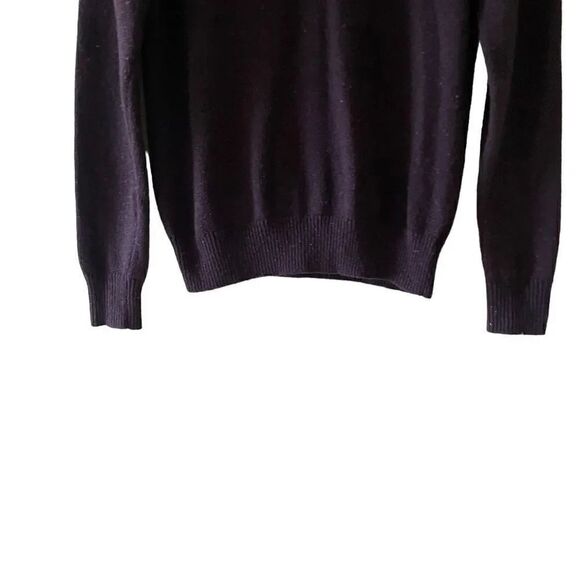 Saks Fifth Avenue Wool Blend Puple Crewneck Cozy Mens Sweater SZ S - Picture 6 of 12